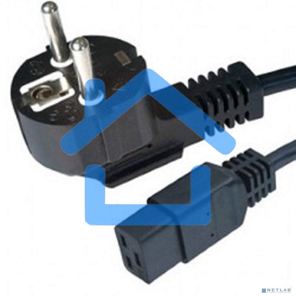 Кабель питания для UPC Gembird/Cablexpert, 1.8м, Schuko-С19, 16А, черный, с заземлением(PC-186-C19)