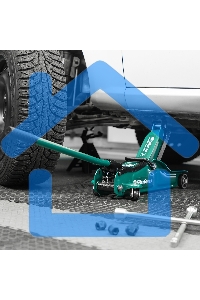 Домкрат гидравлический подкатной Сибртех 2 т, 85-330 мм, низкий подхват