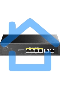 Коммутатор Cudy GS1006P (L2) 6x1Gbит/с 6PoE+ неуправляемый