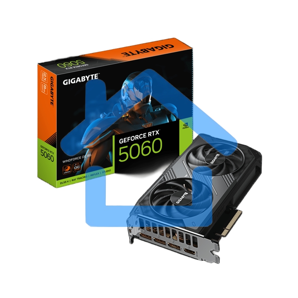Видеокарта Gigabyte RTX 5060 GV-N5060WF2OC-8GD 1.0 NV RTX 5060 8Gb 128bit GDDR7 2512/28000/HDMIx1/DP PCI-E 5.0