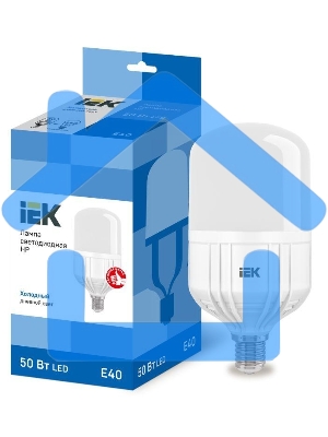 Лампа cветодиодная Iek LLE-HP-50-230-65-E40 HP 50Вт 230В 6500К E40 IEK