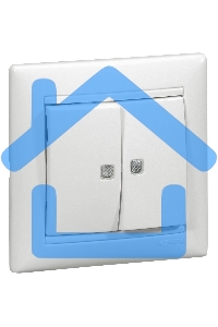 Рамка 1-м Valena белый  Leg 774451