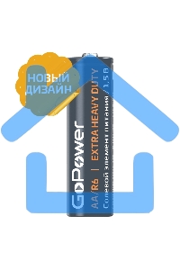 Батарейка GoPower R6 AA Shrink 4 Heavy Duty 1.5V (4/60/1200)