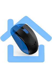 Мышь беспроводная Genius NX-8008S синий, 1200 dpi, радиоканал, USB, кнопки - 3