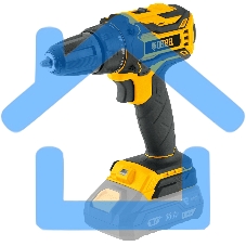 Дрель-шуруповерт Denzel BLDL-18-0, Аккумуляторная, 18В, Без АКБ и ЗУ