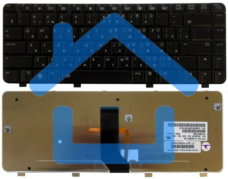 Клавиатура для ноутбука HP Pavilion DV3-2000 DV3-2100 черная с подсветкой