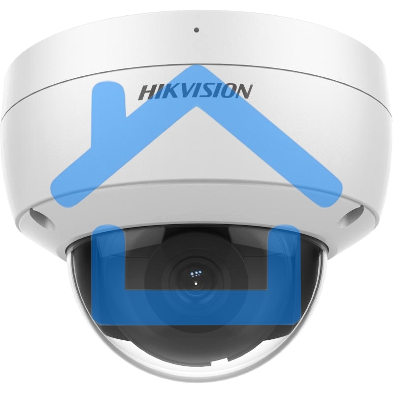 Уличная купольная IP-камера 2Мп HIKVISION DS-2CD2123G2-IU(D)(2.8mm) с EXIR-подсветкой до 30м и технологией AcuSense