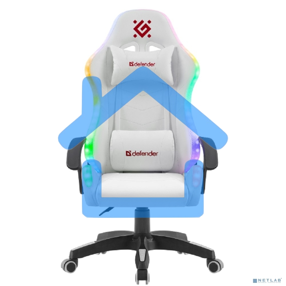 Кресло игровое Defender FACTOR X RGB WHITE 64046