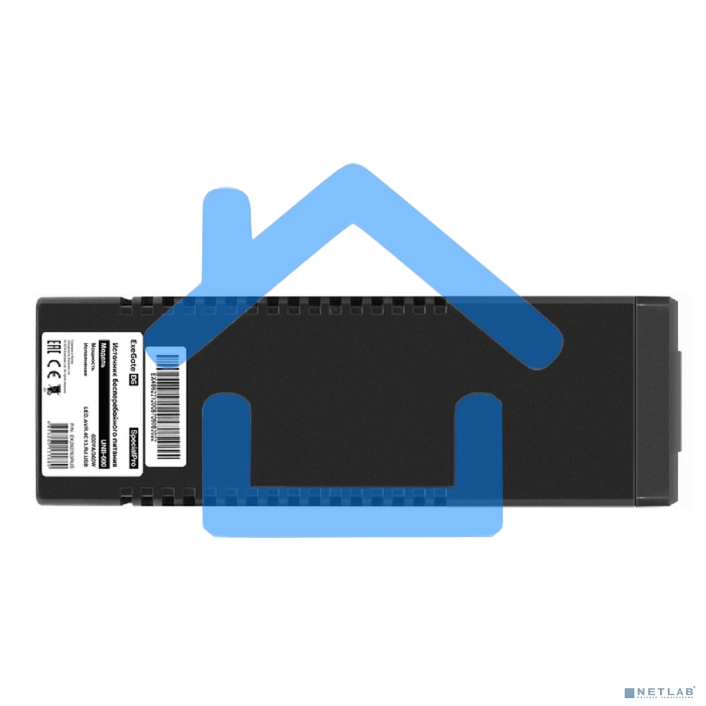 Источник бесперебойного питания ExeGate SpecialPro UNB-600.LED.AVR.4C13.RJ.USB 600VA/360W, LED, AVR, 4*C13, RJ45/11, USB, черный