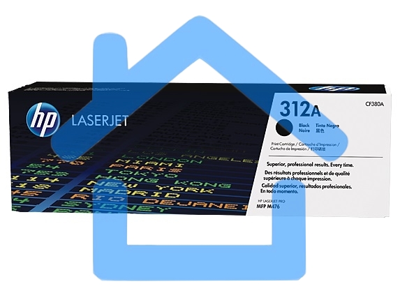 Тонер Картридж HP 312A CF380A черный для HP CLJ Pro M476 (2400стр.)