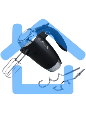 Миксер Centek CT-1115 черный/хром 350Вт