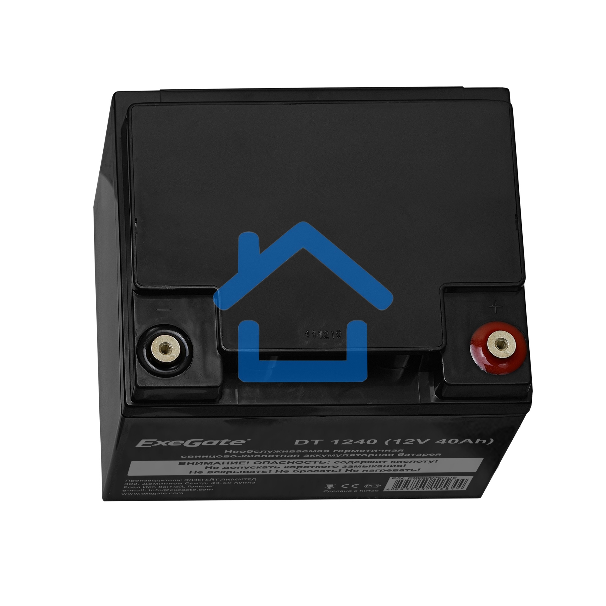 Батарея ExeGate DT 1240 (12V 40Ah), клеммы под болт М6