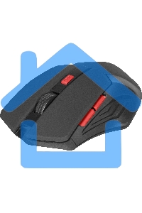 Мышь беспроводная Defender Accura MM-275 красный, 1600 dpi, радиоканал, USB, кнопки - 6