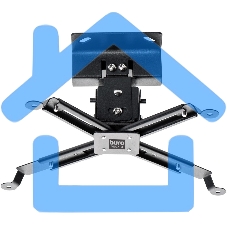 Кронштейн для проектора Buro PR07-B черный макс.12кг потолочный поворот и наклон