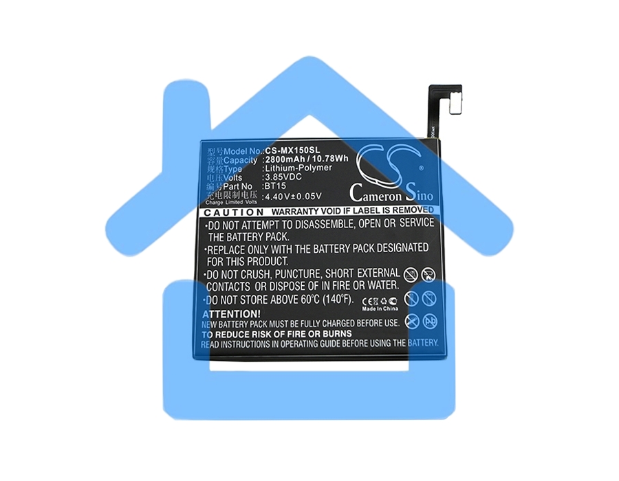 Аккумулятор CameronSinoCS-MX150SL BT15 для MeiZu M3s3.85V / 2800mAh / 10.78Wh
