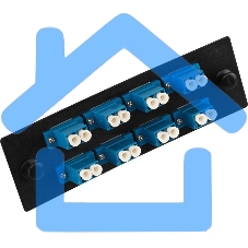 Адаптерная панель для кроссов LAN-FOBM с 8 симплексными адаптерами SC/OS2