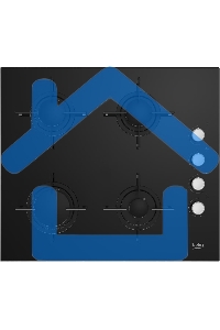 Газовая варочная панель Beko HILG 64120 S, черный