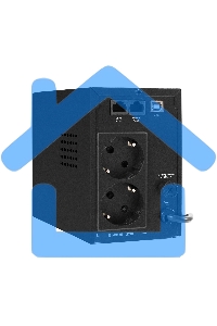 Источник бесперебойного питания ExeGate SpecialPro Smart LLB-500.LCD.AVR.2SH.USB 500VA/300W, LCD, AVR, 2*Schuko, USB, черный