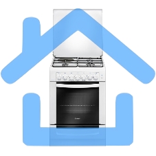 Плита комбинированная Gefest ПГЭ 6112-02 белый, конфорок 4 шт, духовка 55 л, 60 см x 85 см x 60 см