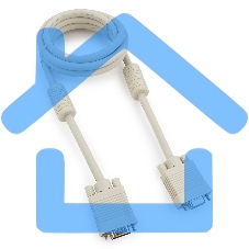 Кабель Gembird CC-PPVGAX-6,Кабель удлинитель VGA Premium,1.8м,15M/15F,тройн. экран,феррит. кольца,пакет