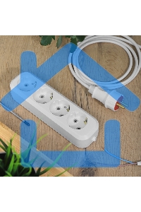 Колодка 4 гнезда c заземлением Rexant