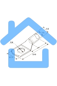 Наконечник ТМЛ 2,5–6–2,6 (2,5мм² - Ø6мм) ГОСТ 7386-80 (в упак. 100шт) Rexant