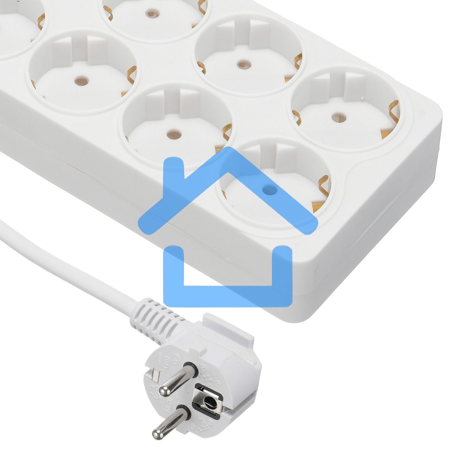 Сетевой фильтр Buro 800SH-5-W 5м (8 розеток) белый (коробка)