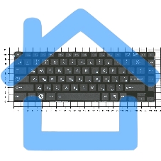 Клавиатура для ноутбука Toshiba L800 L830 черная с черной рамкой