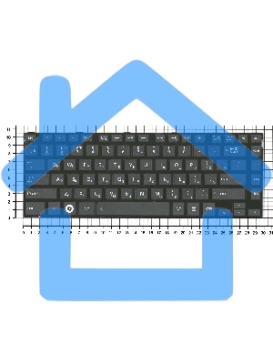 Клавиатура для ноутбука Toshiba L800 L830 черная с черной рамкой