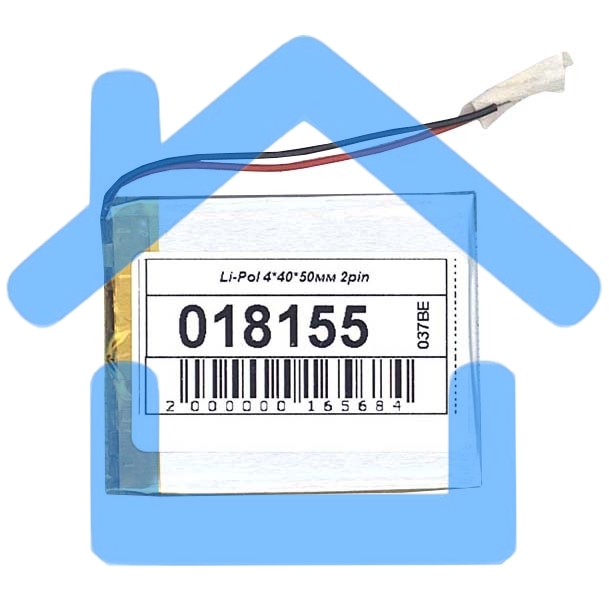 Аккумулятор Li-Pol (батарея) 4*40*50мм 2pin 3.7V/550mAh