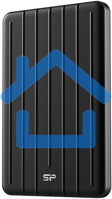 Накопитель External SSD Silicon Power 256Gb Bolt B75 Pro <SP256GbPSD75PSCK> (USB 3.1 Gen2 Type C, 520/450Mbs, противоударный MIL-STD 810G, 124х82х12mm, 75g) Black
