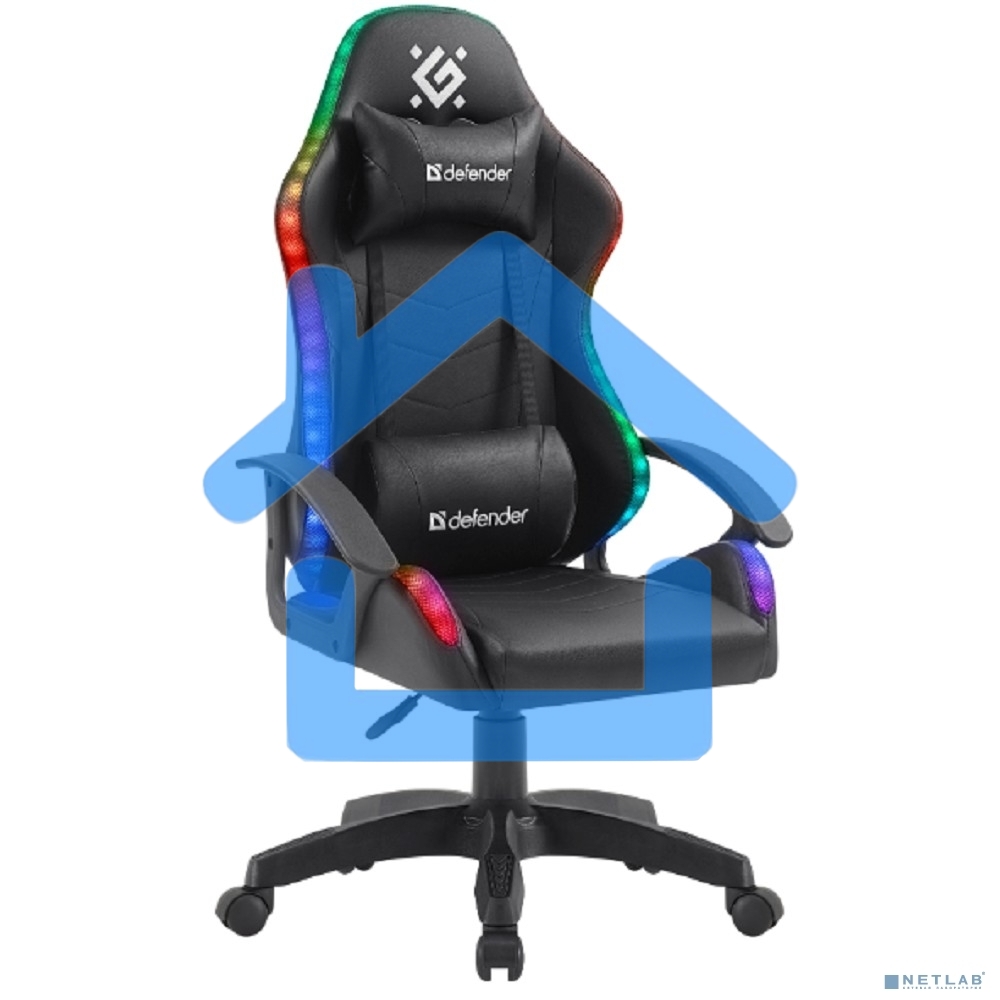 Кресло игровое Defender Factor X RGB, черный, класс 2, PU