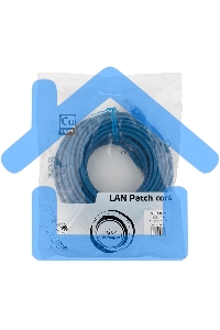 Патч-корд медный UTP Cablexpert PP10-10M/B кат.5, 10м, литой, многожильный (синий)