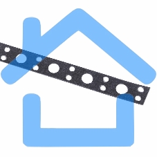 Лента полоса монтажная оцинкованная, перфорированная прямая Rexant 12х0,55 мм, рулон 25 м