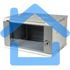 Шкаф настенный серии Pro, 9U 600x450, стеклянная дверь