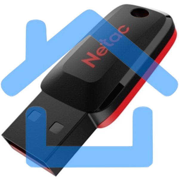 Флешка USB R/W Netac U197 32Gb <NT03U197N-032G-20BK>, USB2.0