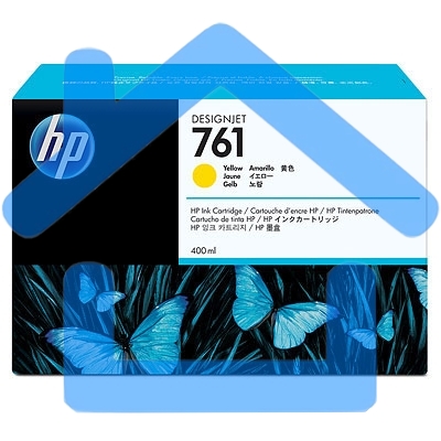 Картридж струйный HP №761 CM992A желтый для HP DJ T7100