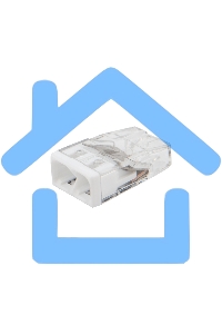 Экспресс-клемма Rexant СМК 2273-202, 2-проводная 0.5-2.5 мм², прозрачная, блистер (5 шт./уп.)