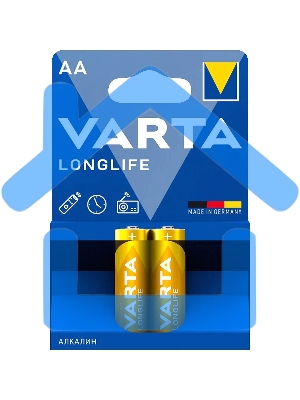 Батарейки VARTA Long Life AA блистер 204106101412