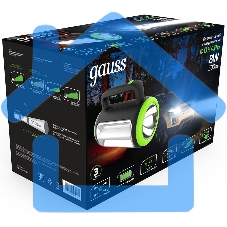Фонарь прожекторный Gauss модель GFL603 8W 400lm lead acid 1500mAh диммируемый LED 1/10/20