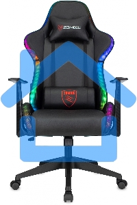 Кресло игровое Zombie GAME RGB черный эко.кожа/ткань крестов. пластик