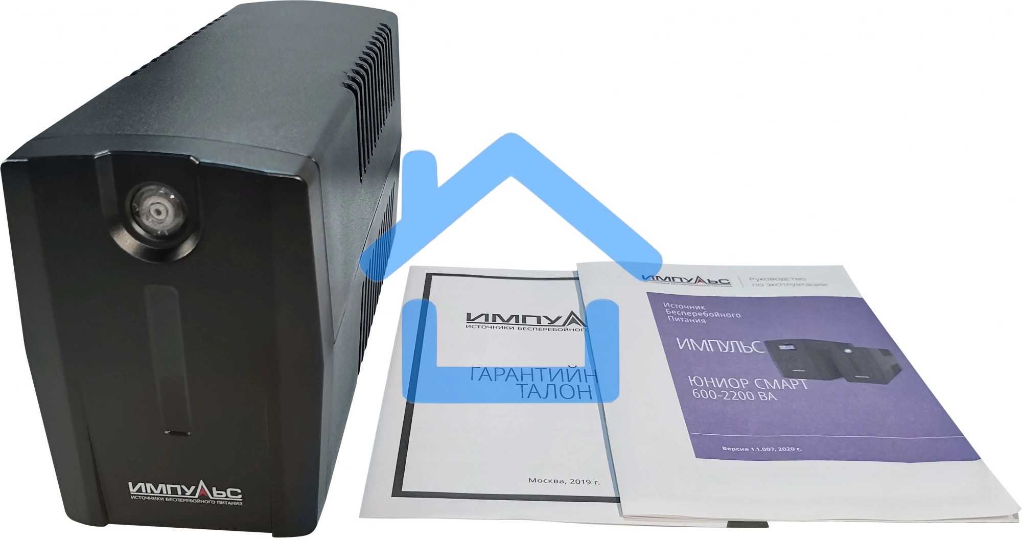 Источник бесперебойного питания Импульс Юниор Смарт 600 360Вт 600ВА черный