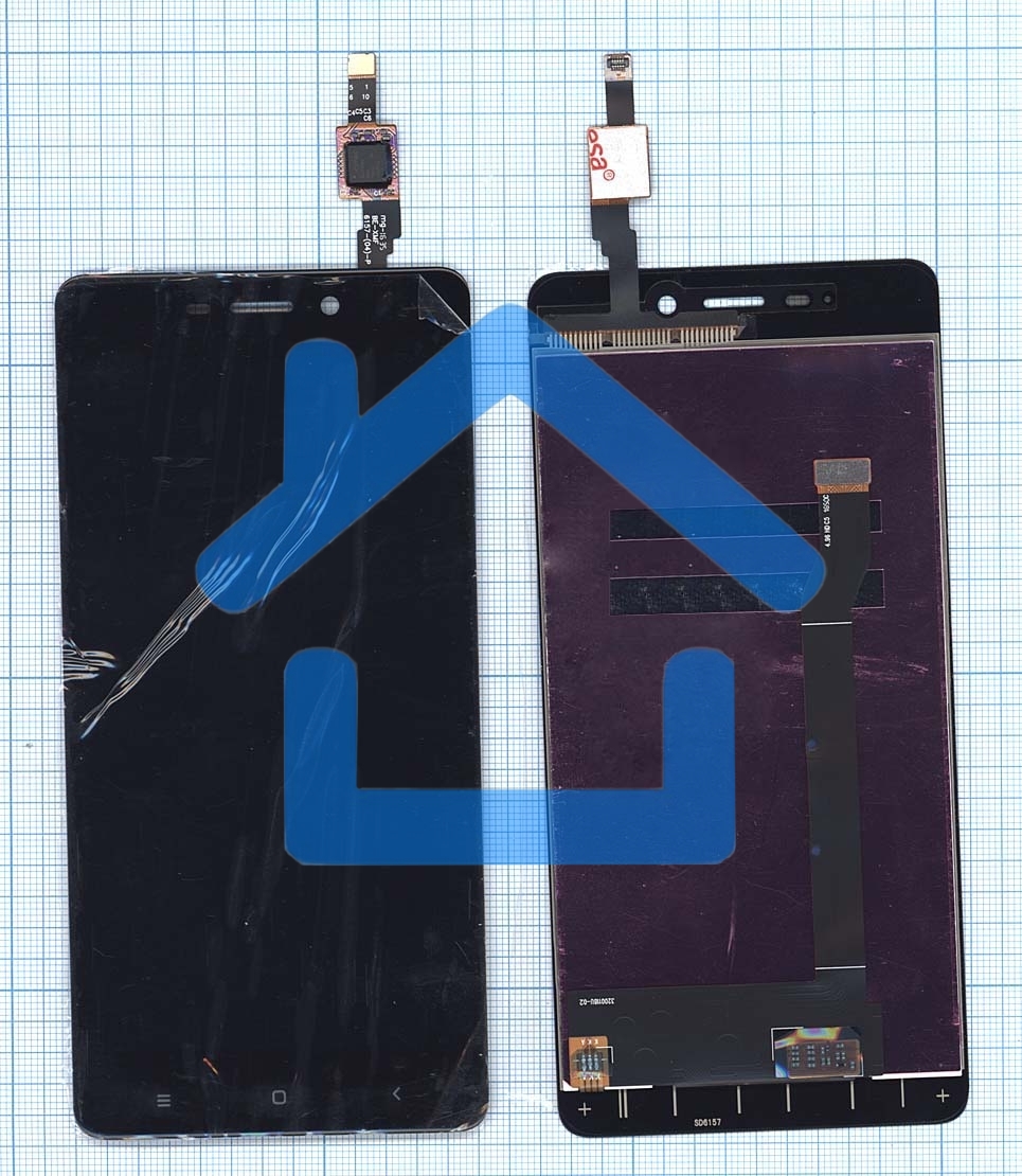 Дисплей для Xiaomi Redmi 4 черный