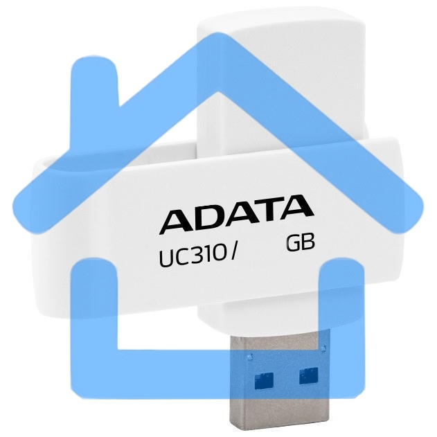 Флешка USB ADATA R/W 256Gb USB 3.2 Gen1 UC310-256G-RWH White