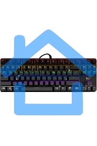 Клавиатура проводная игровая SVEN KB-G9150 (Outemu Blue switches, USB, 87 кл., ПО, RGb-подсветка)