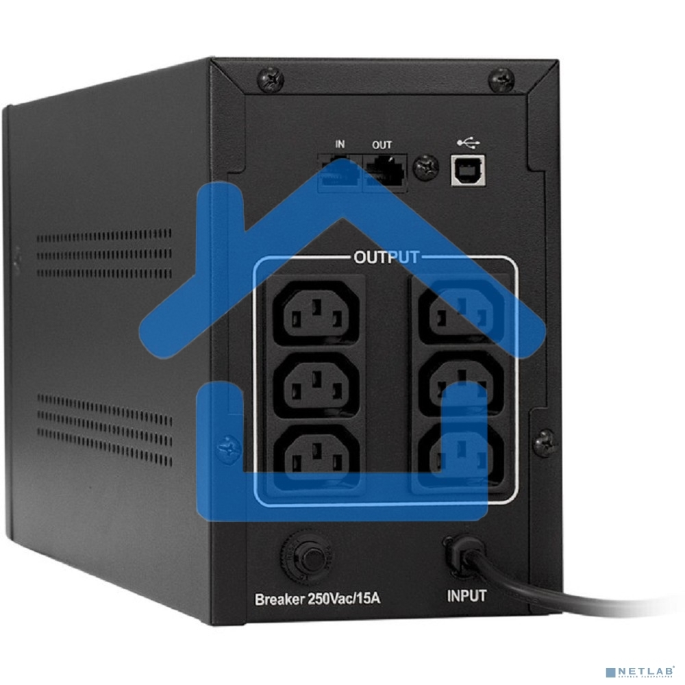 Источник бесперебойного питания ExeGate EP285484RUS SpecialPro Smart LLB-1000.LCD.AVR.C13.RJ.USB 1000VA/650W, LCD, AVR, 6*IEC-C13, RJ45/11, USB, черный