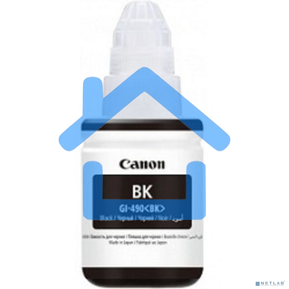 Чернила Canon GI-490BK 0663C001 черный для Canon Pixma G1400/2400/3400 (135мл)