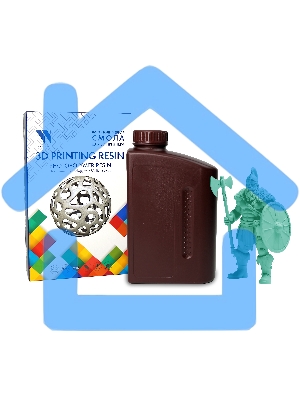 Фотополимерная смола NVPRINT ABS Like Resin Green для 3D печати 1 кг (бут)