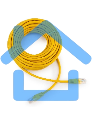 Патч-корд медный UTP Cablexpert PP10-10M/Y кат.5, 10м, литой, многожильный (желтый)