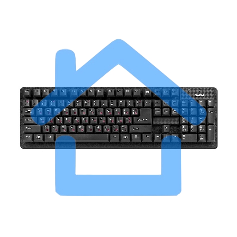 Клавиатура Keyboard SVEN Standard 301 USB черная SV-03100301UB